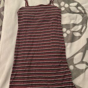 Hollister Multicolor Striped Midi Dress